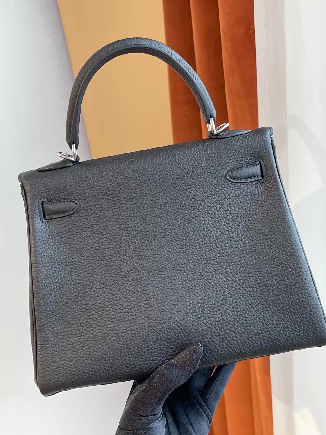 臺灣新北市三重區 Hermes Kelly 25cm 89 Noir 黑色 Togo 全手工蜜蠟線縫製