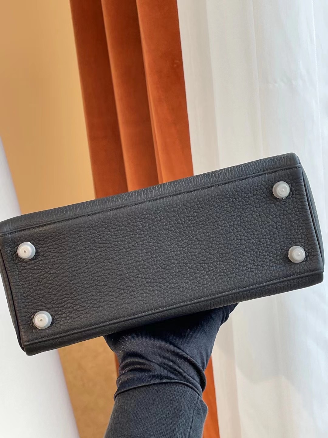 臺灣新北市三重區 Hermes Kelly 25cm 89 Noir 黑色 Togo 全手工蜜蠟線縫製