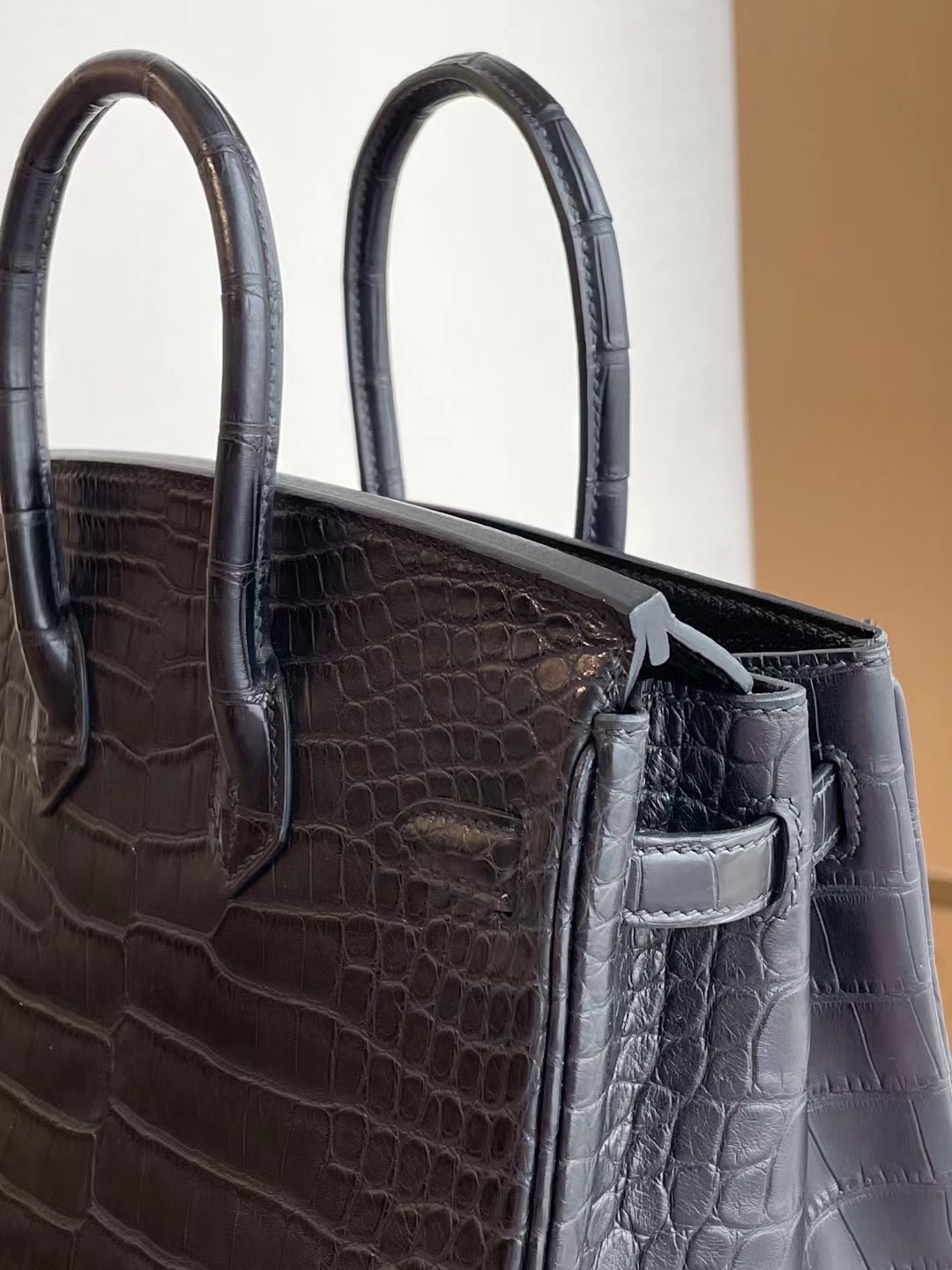 Saudi Arabia United Arab Emirates Hermes Birkin 25 89 Noir 黑色 霧面方塊 美洲鱷魚