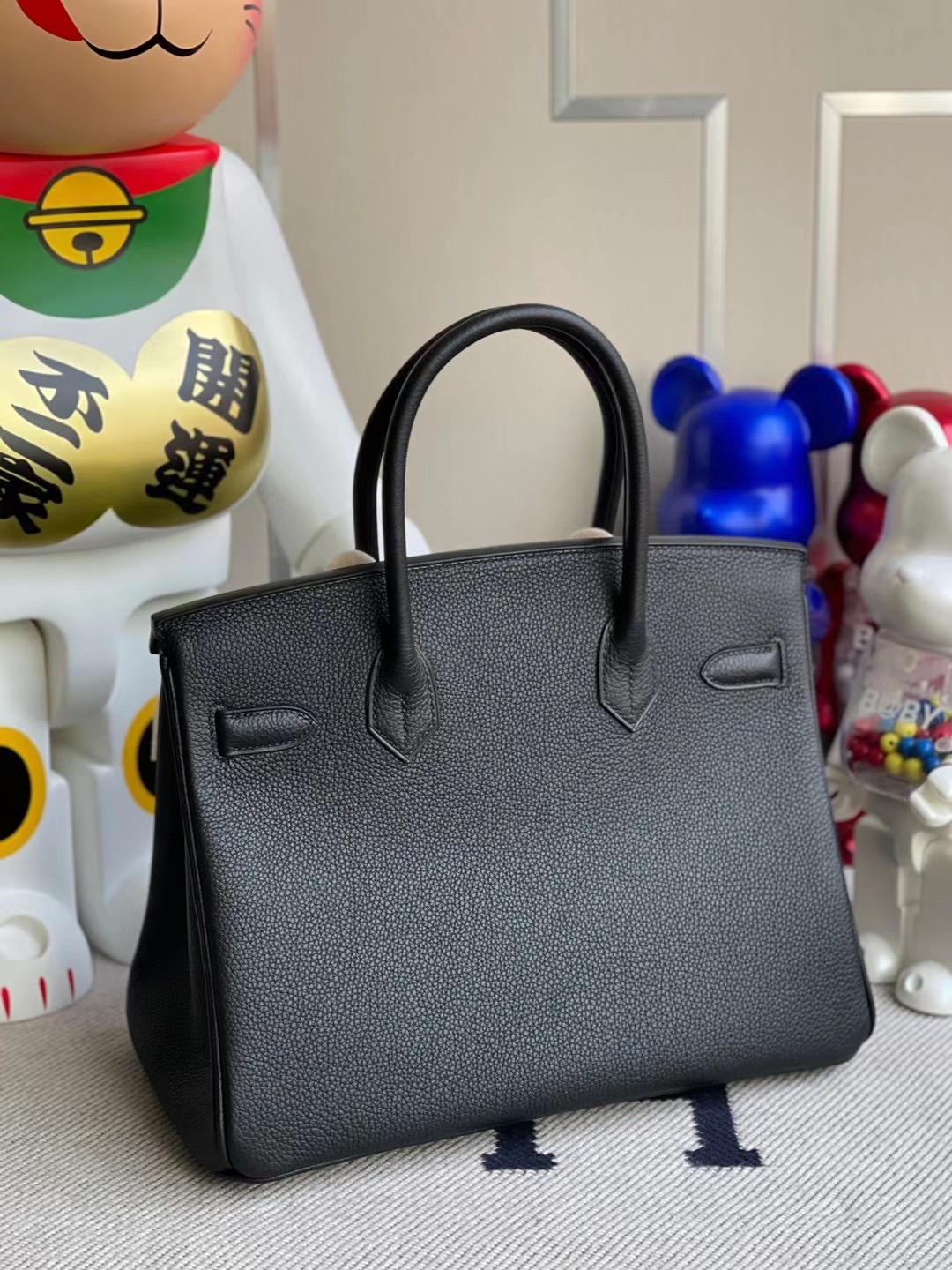 臺灣高雄市湖內區 Hermes Birkin 30cm CK89 Noir 黑色 Togo小牛皮 金扣