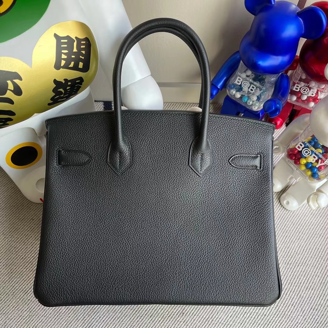 臺灣高雄市湖內區 Hermes Birkin 30cm CK89 Noir 黑色 Togo小牛皮 金扣