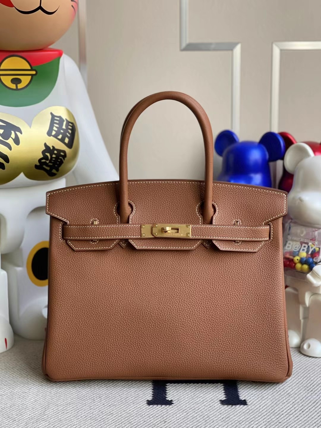 愛馬仕鉑金包價格 Hermes Birkin 30cm Togo CK37 Gold 金棕色 金扣