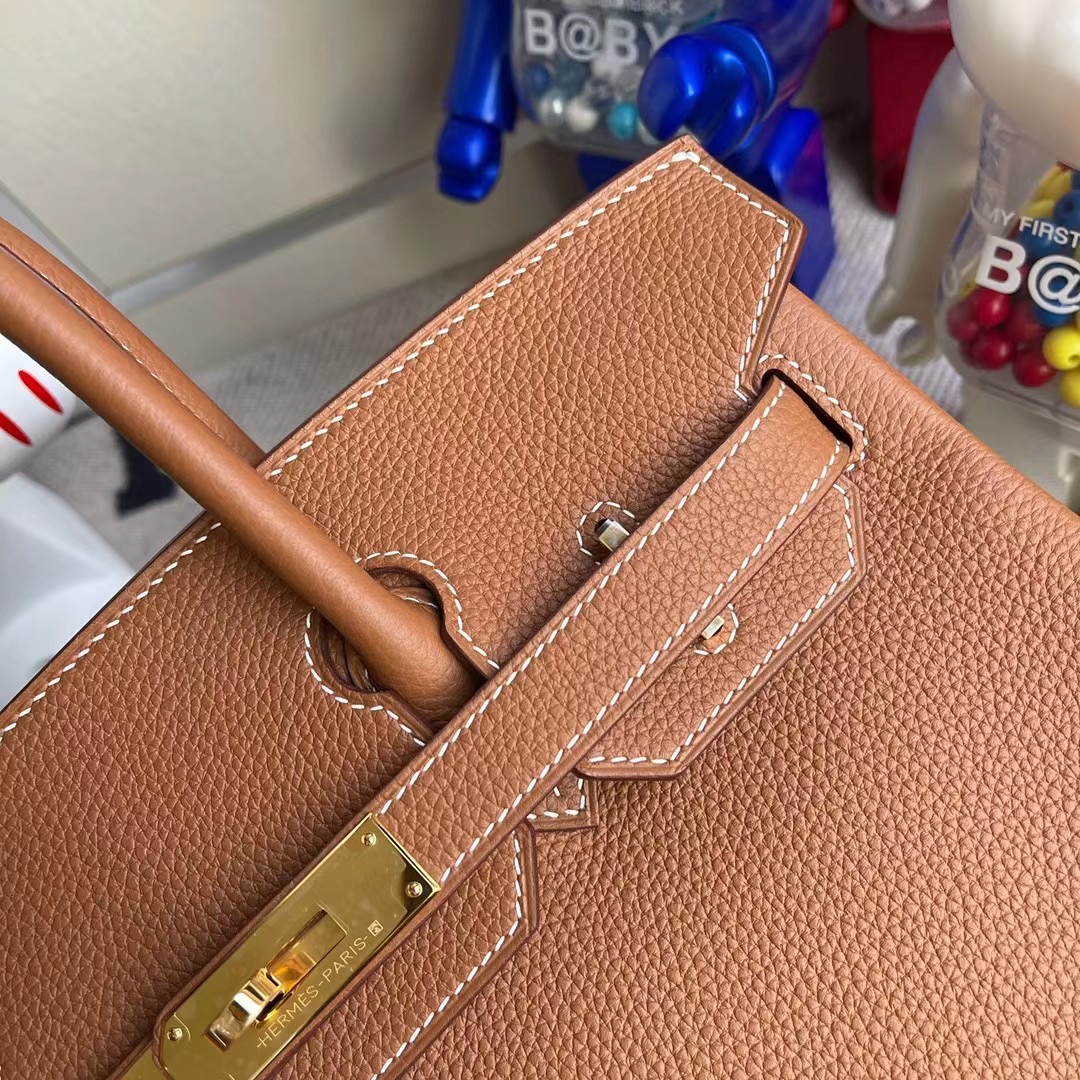 愛馬仕鉑金包價格 Hermes Birkin 30cm Togo CK37 Gold 金棕色 金扣