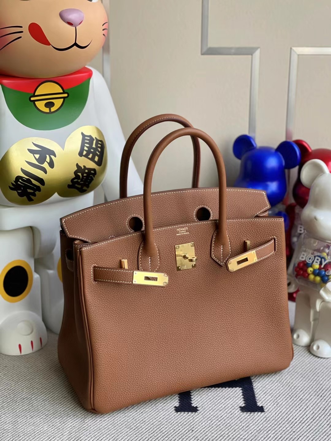 愛馬仕鉑金包價格 Hermes Birkin 30cm Togo CK37 Gold 金棕色 金扣