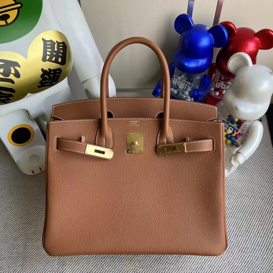 愛馬仕鉑金包價格 Hermes Birkin 30cm Togo CK37 Gold 金棕色 金扣