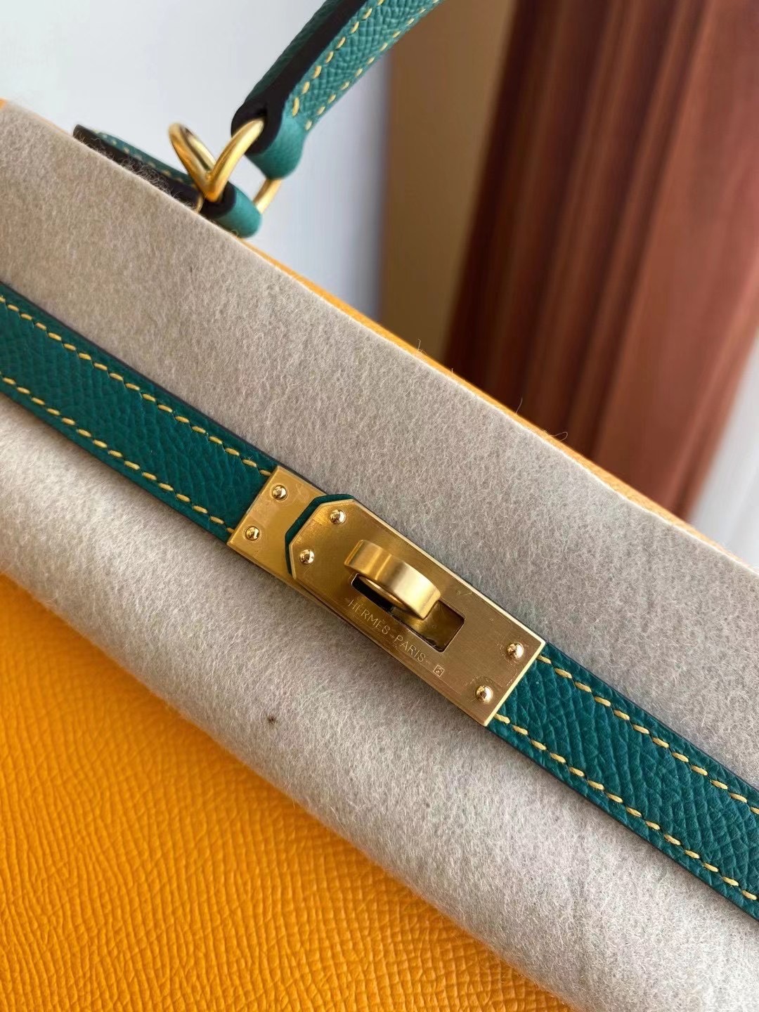 Hermes Kelly 25cm Epsom HSS 9V Jaune Dor 太陽黃 Z6 Malachite 孔雀綠 拉絲金扣