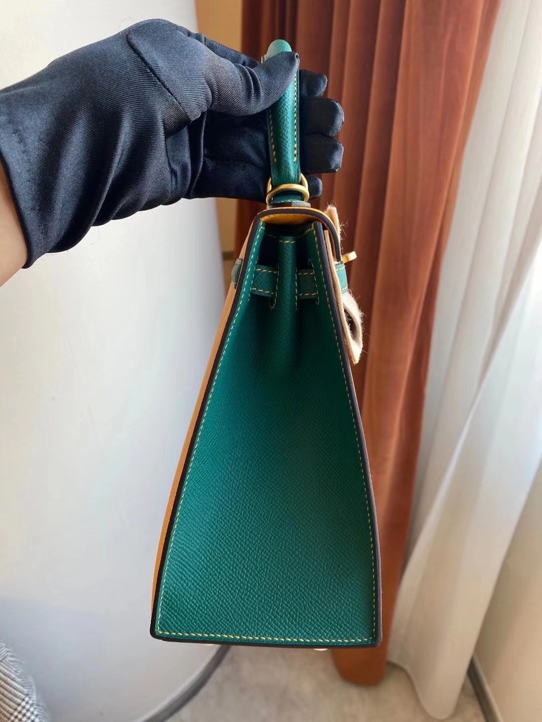 Hermes Kelly 25cm Epsom HSS 9V Jaune Dor 太陽黃 Z6 Malachite 孔雀綠 拉絲金扣