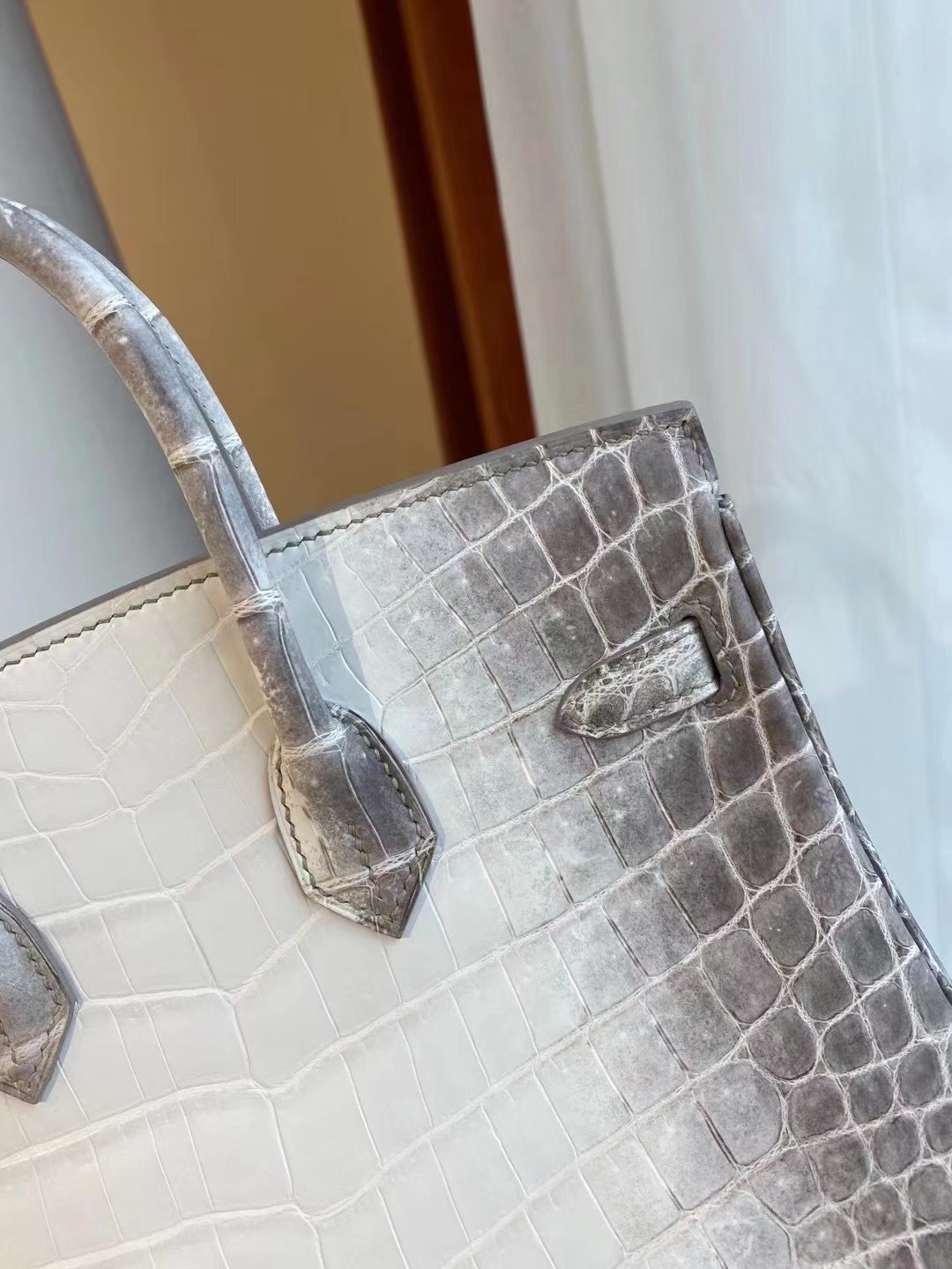 愛馬仕喜馬拉雅定製多少錢 Hermes Birkin 25cm Himalayan Niloticus Crocodile