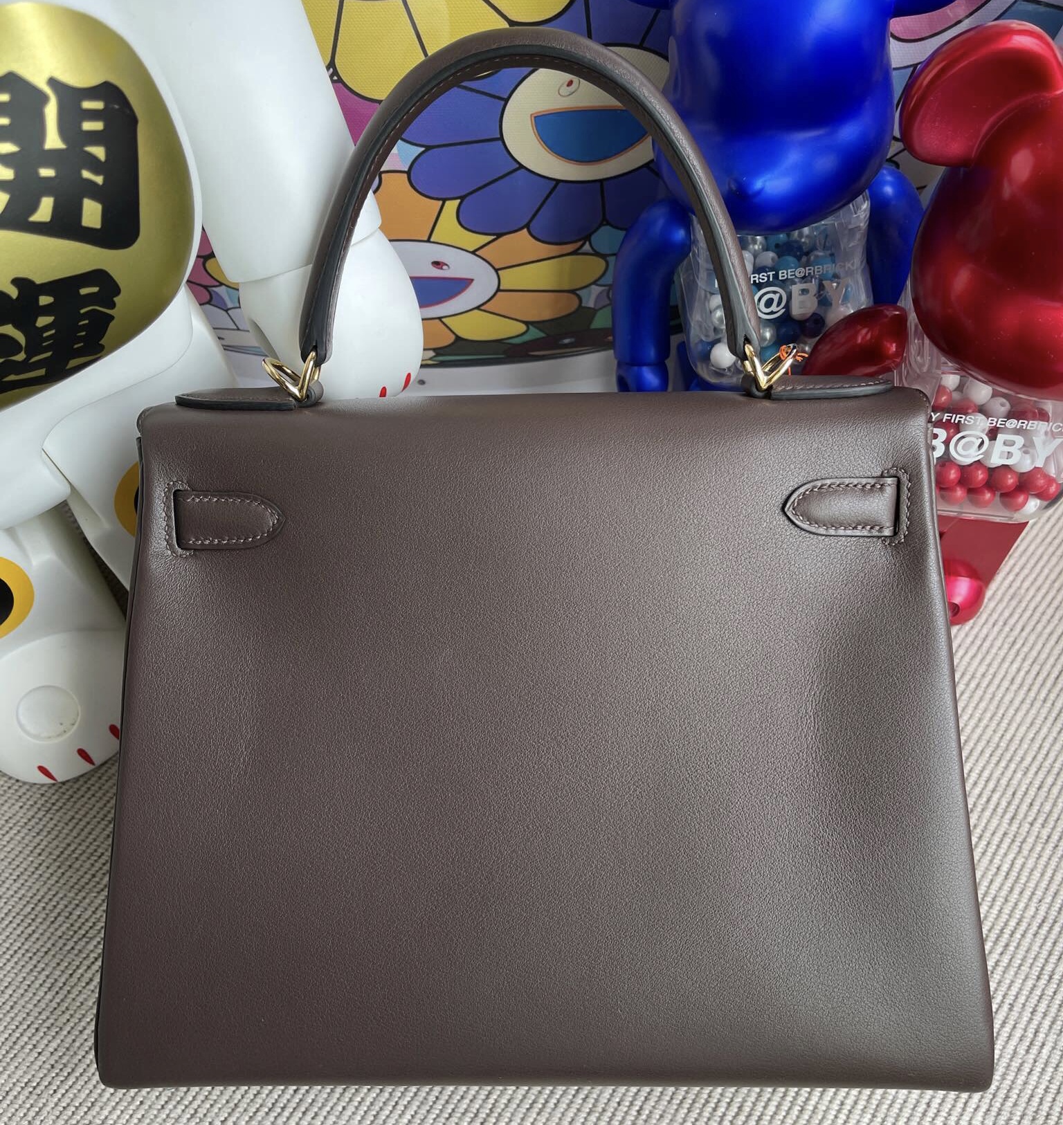 臺灣桃園市桃園區 愛馬仕凱莉包 Hermes Kelly 28cm Swift 47 chocolate 巧克力色