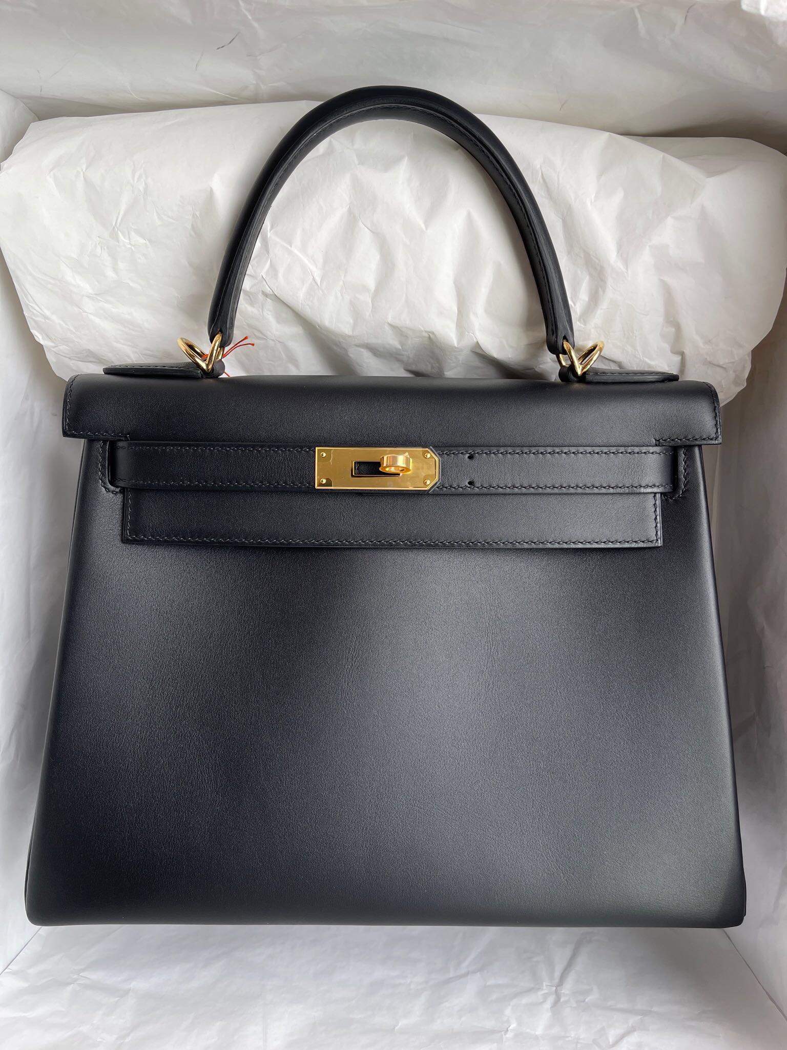 香港灣仔區灣仔 愛馬仕 Hermes Kelly 28cm Jonathan 89 Noir 黑色 金扣