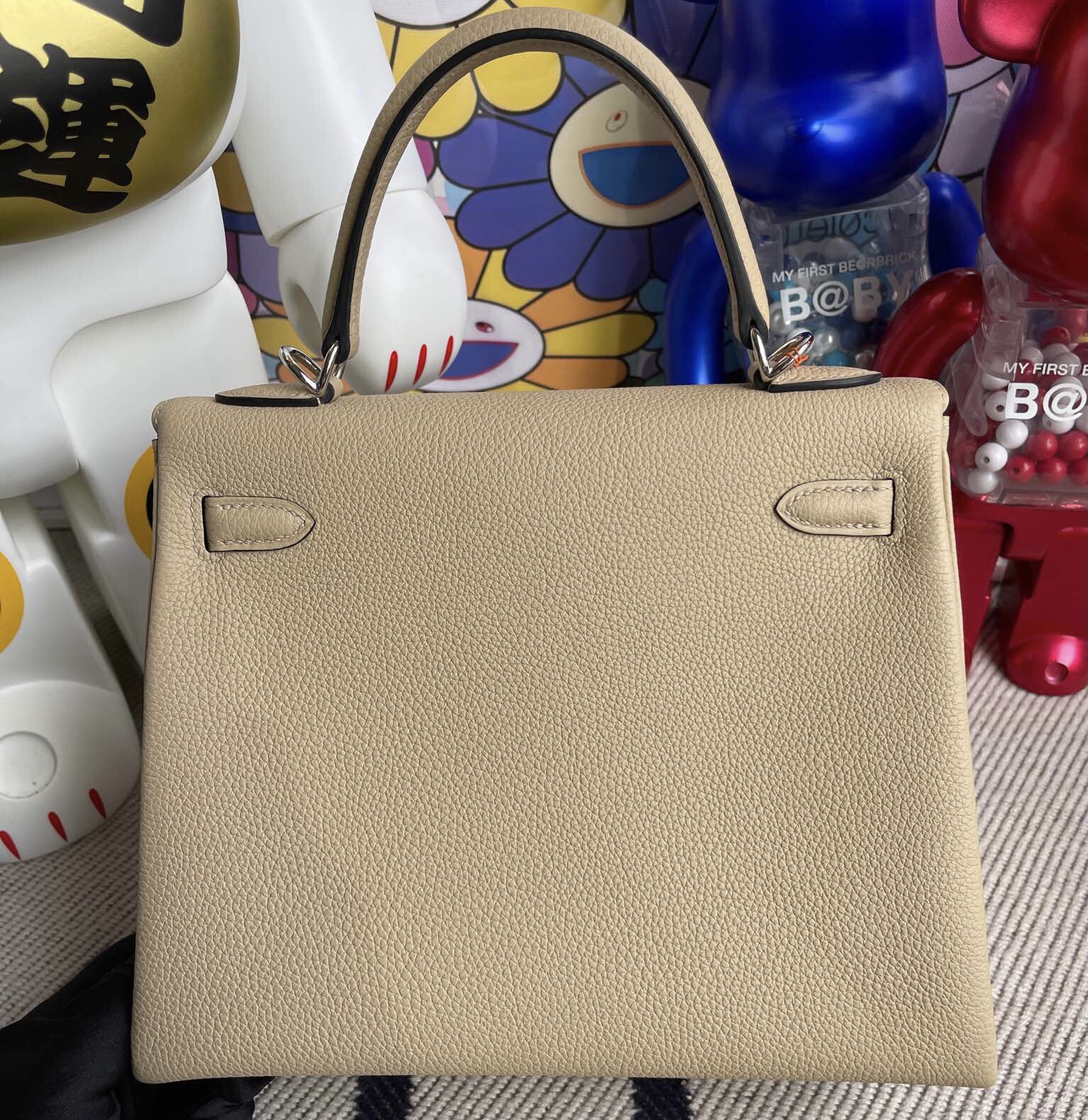 臺灣桃園市桃園區 愛馬仕凱莉包 Hermes Kelly 25cm Togo原廠小牛皮 S2風衣灰 Trench