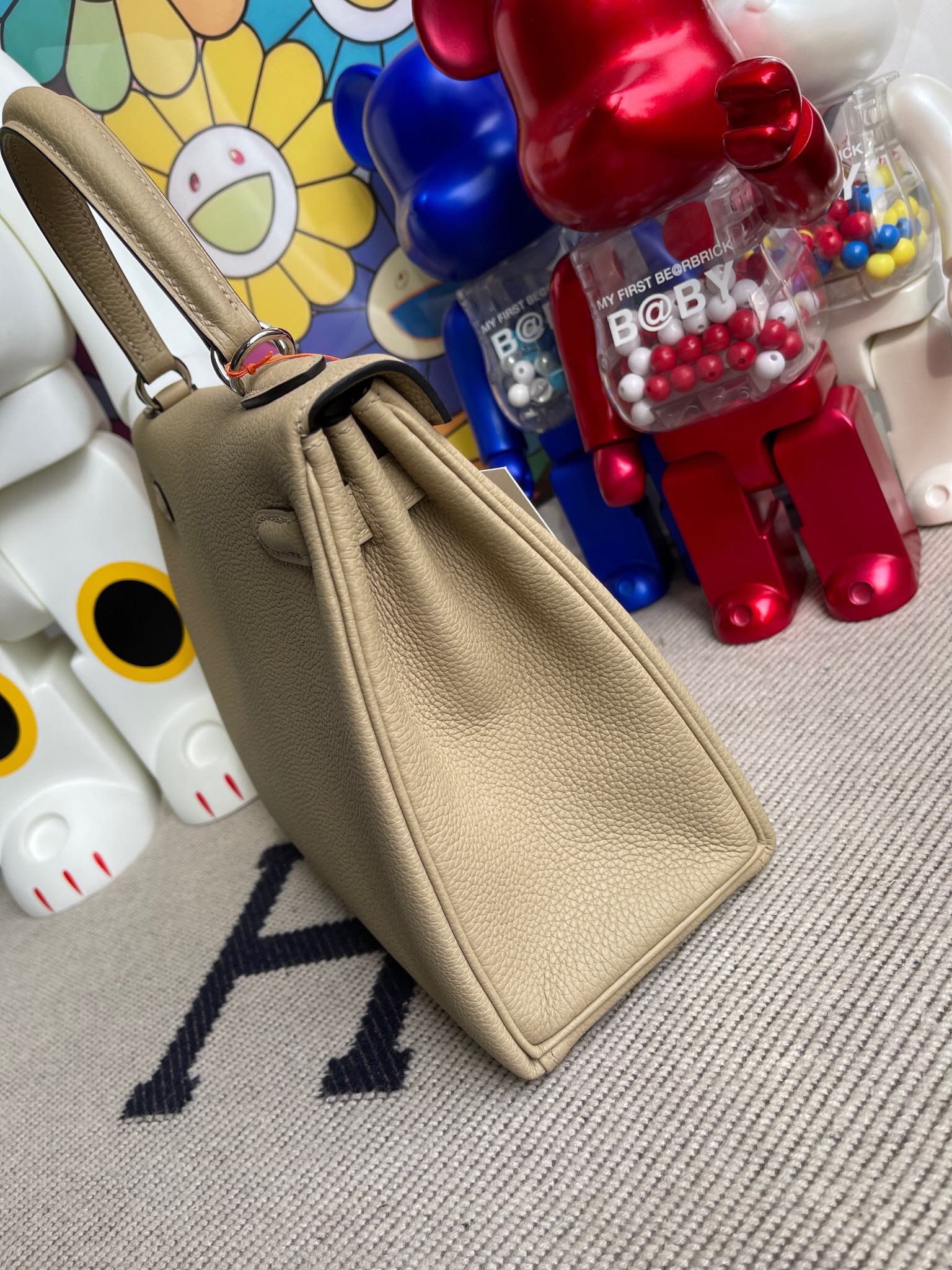 臺灣桃園市桃園區 愛馬仕凱莉包 Hermes Kelly 25cm Togo原廠小牛皮 S2風衣灰 Trench