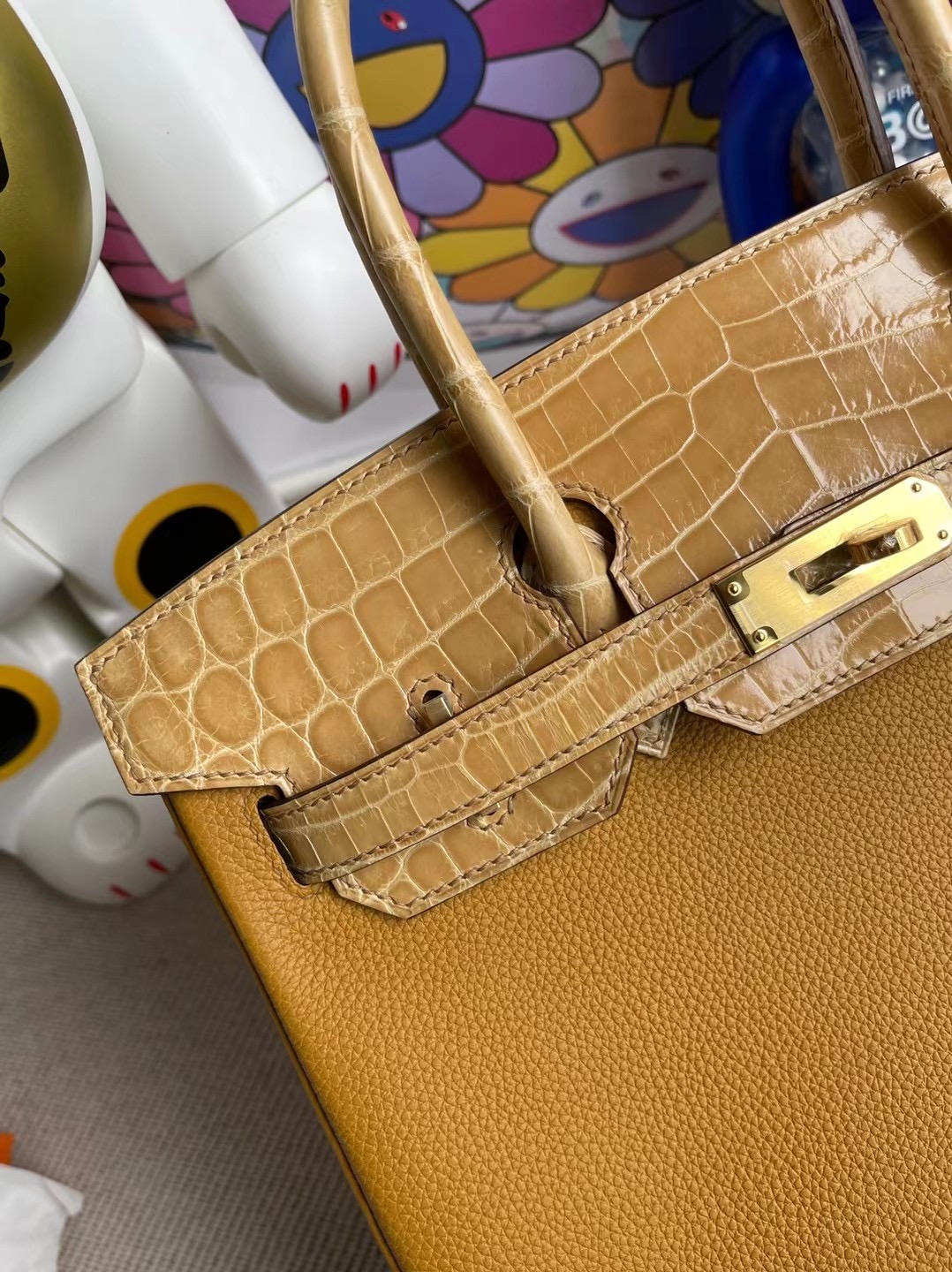 Hermes Birkin 30 Touch 2S sesame 芝麻色/亮面 尼羅鱷魚 14 Beige 杏色