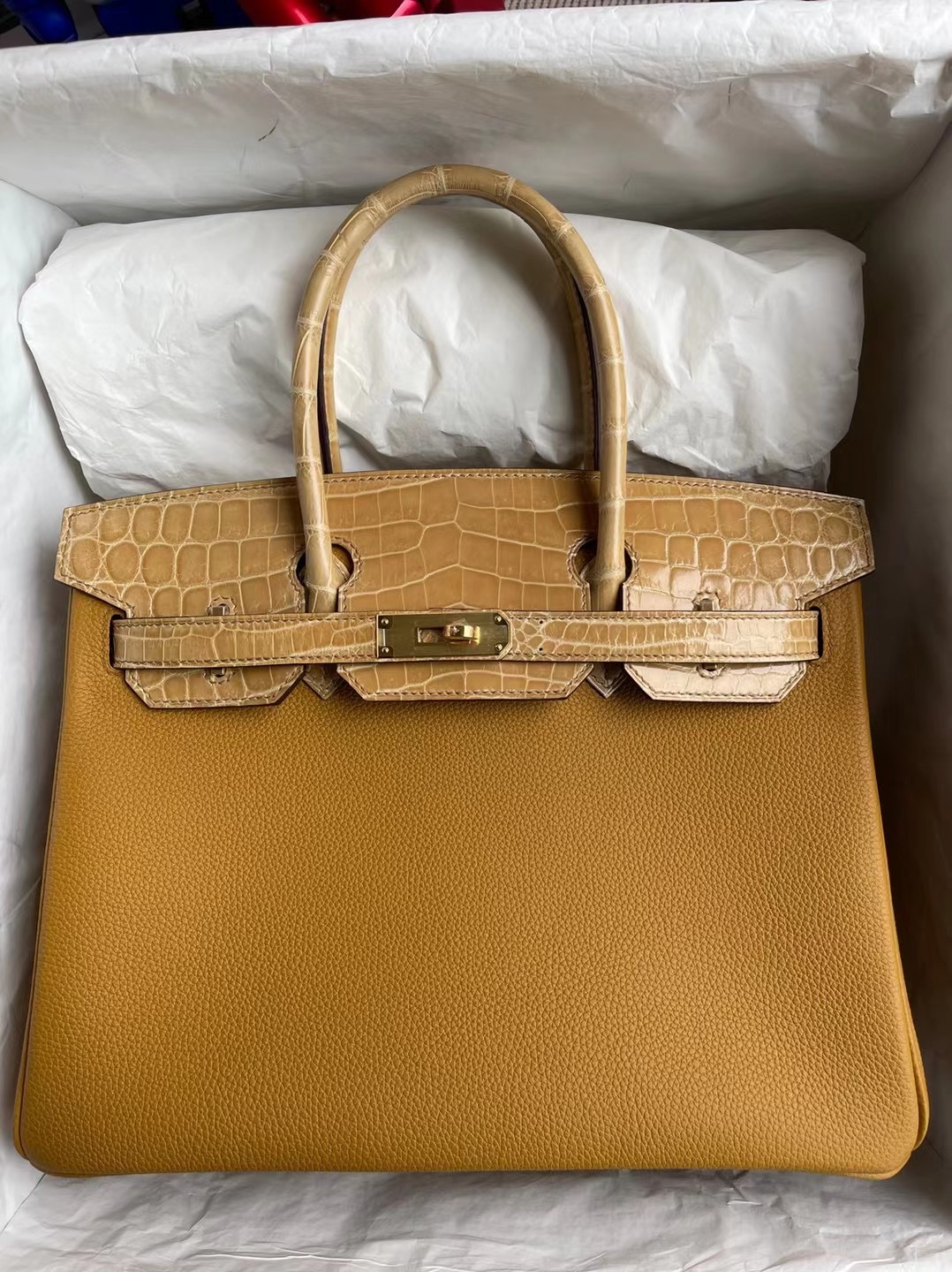 Hermes Birkin 30 Touch 2S sesame 芝麻色/亮面 尼羅鱷魚 14 Beige 杏色