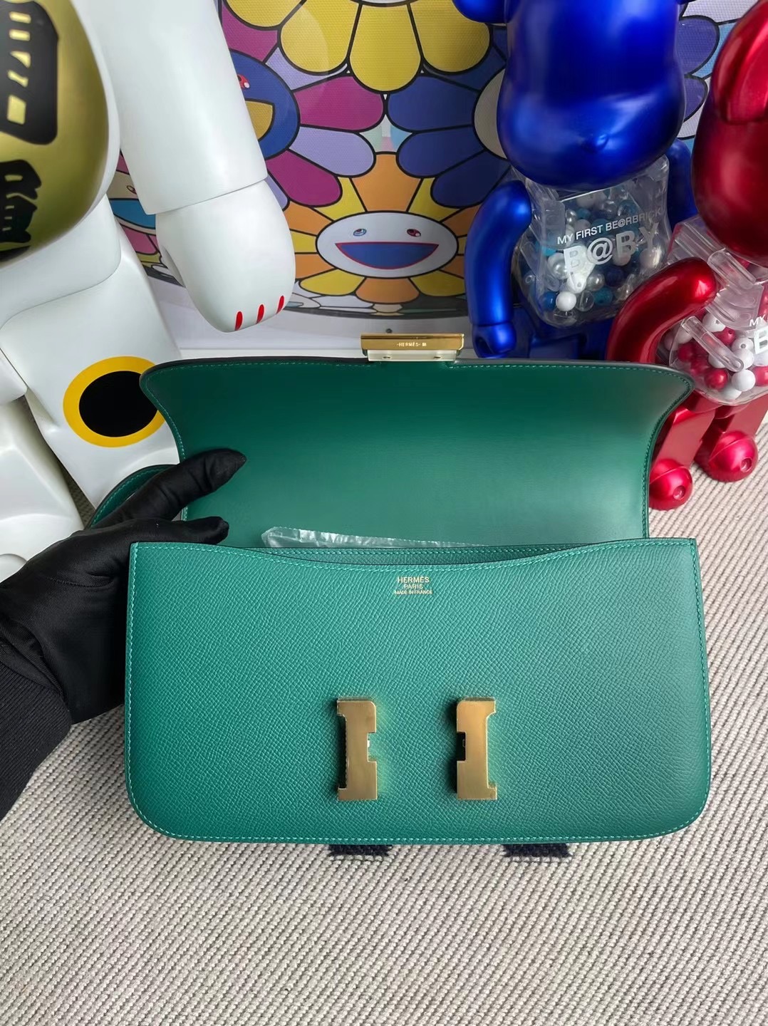 愛馬仕康康包官方售價 Hermes Constance 26cm Elan Epsom Z6 Malachite 孔雀綠 金扣