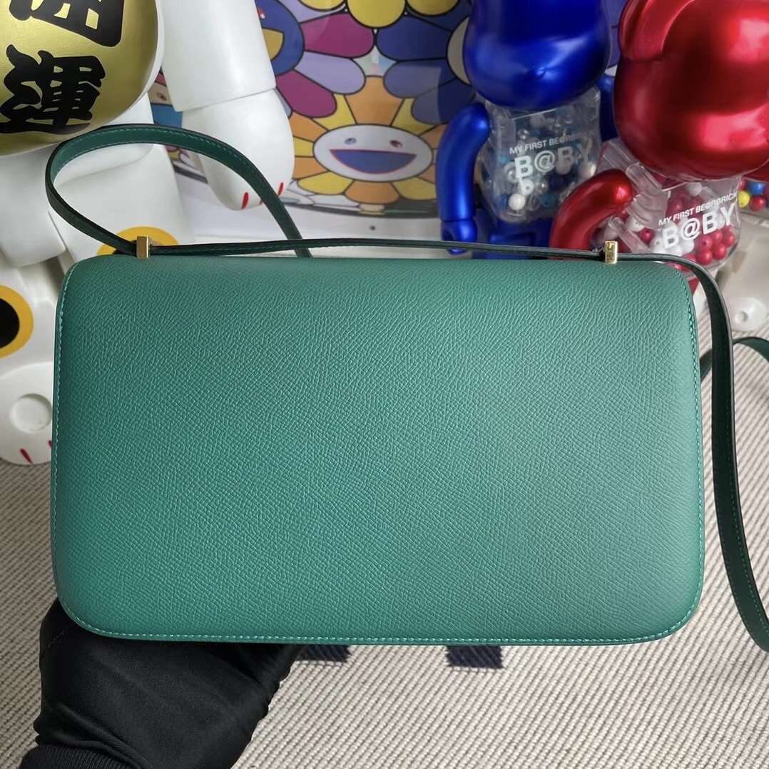 愛馬仕康康包官方售價 Hermes Constance 26cm Elan Epsom Z6 Malachite 孔雀綠 金扣