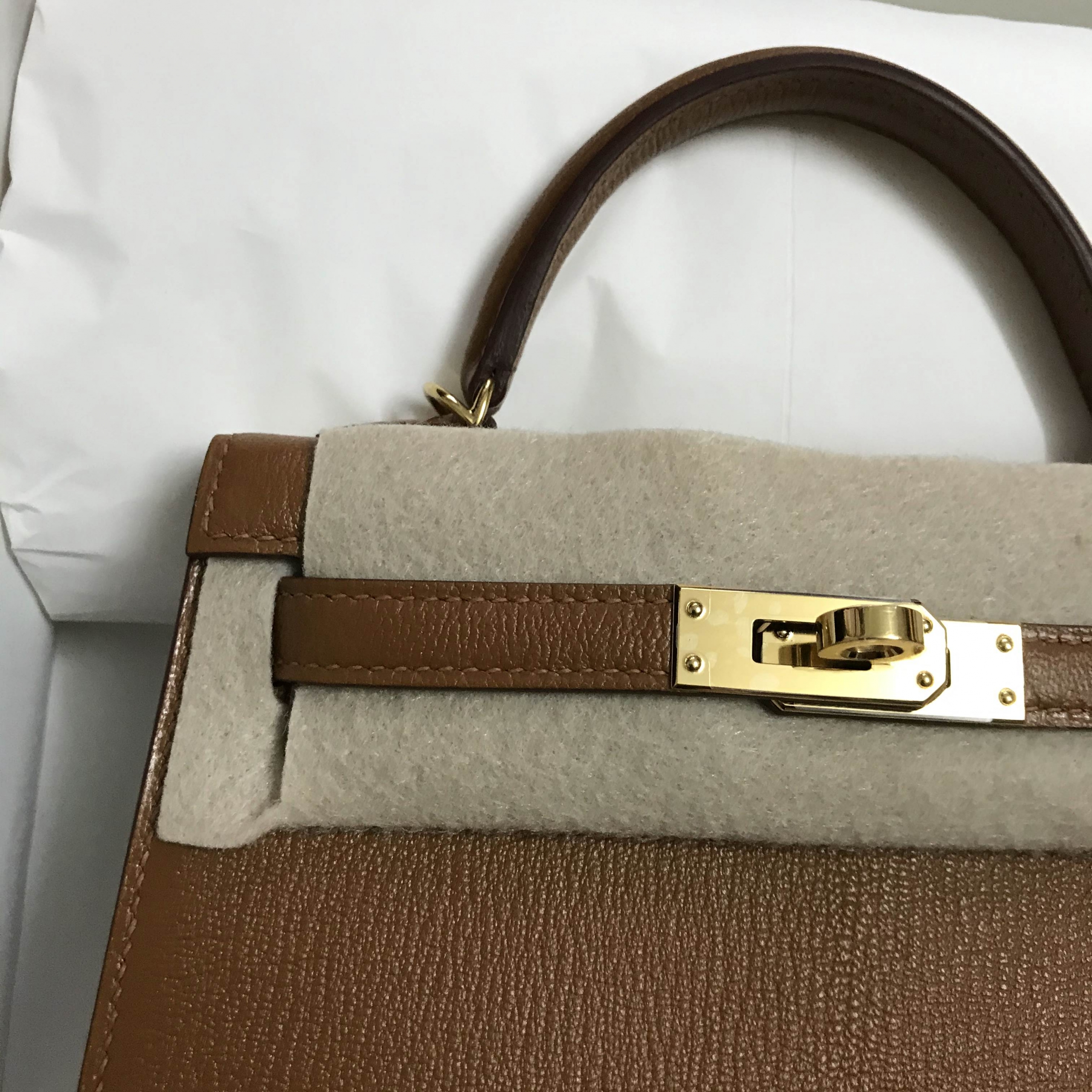 愛馬仕迷你凱莉包 Hermes Kelly Mini II 2 Chevre 37 Gold Gold hardware stamp Z