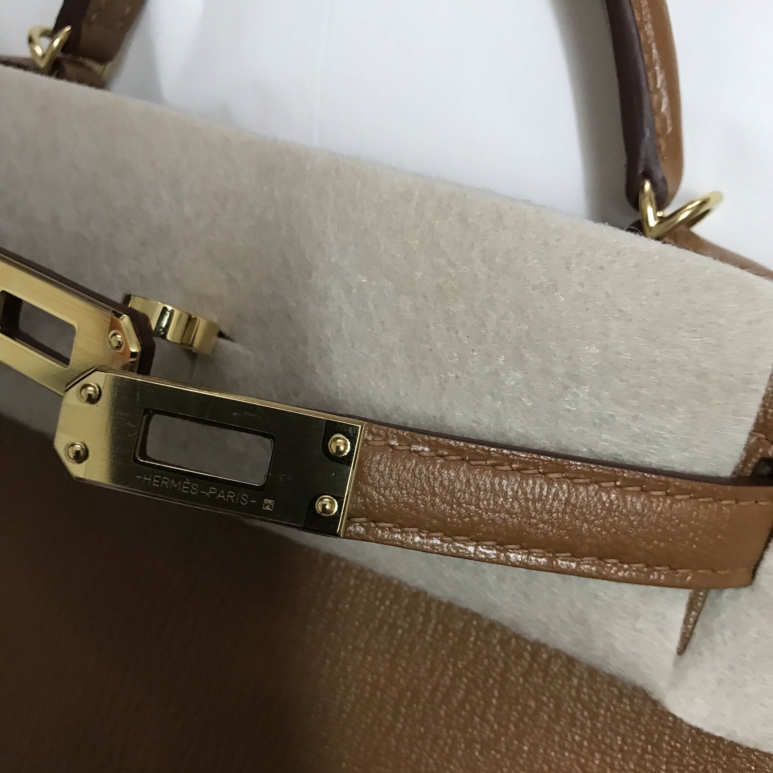 愛馬仕迷你凱莉包 Hermes Kelly Mini II 2 Chevre 37 Gold Gold hardware stamp Z