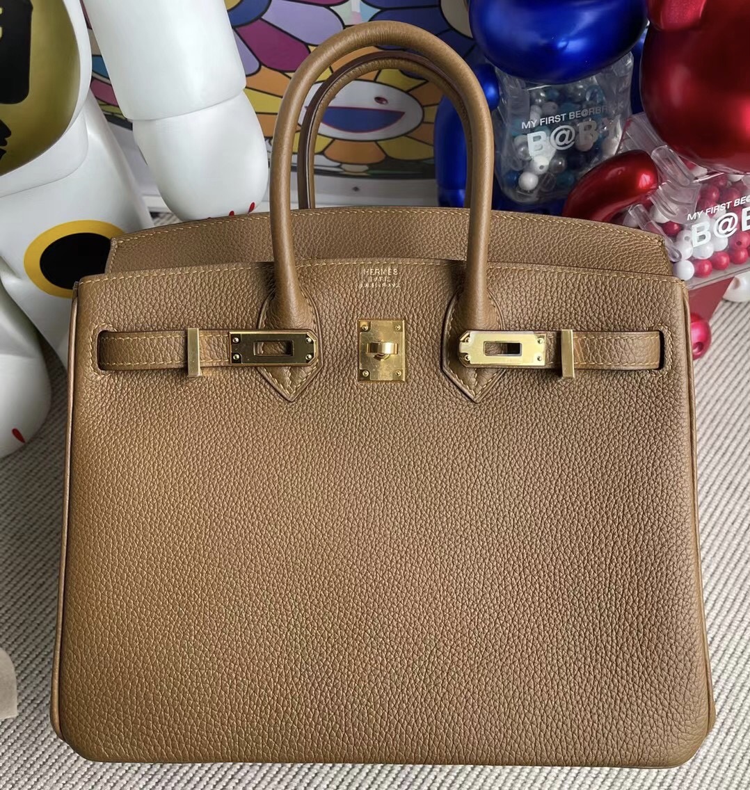 愛馬仕鉑金包多少錢一個 Hermes Birkin 25 Togo 3G Alezan 栗子棕金扣接受訂製