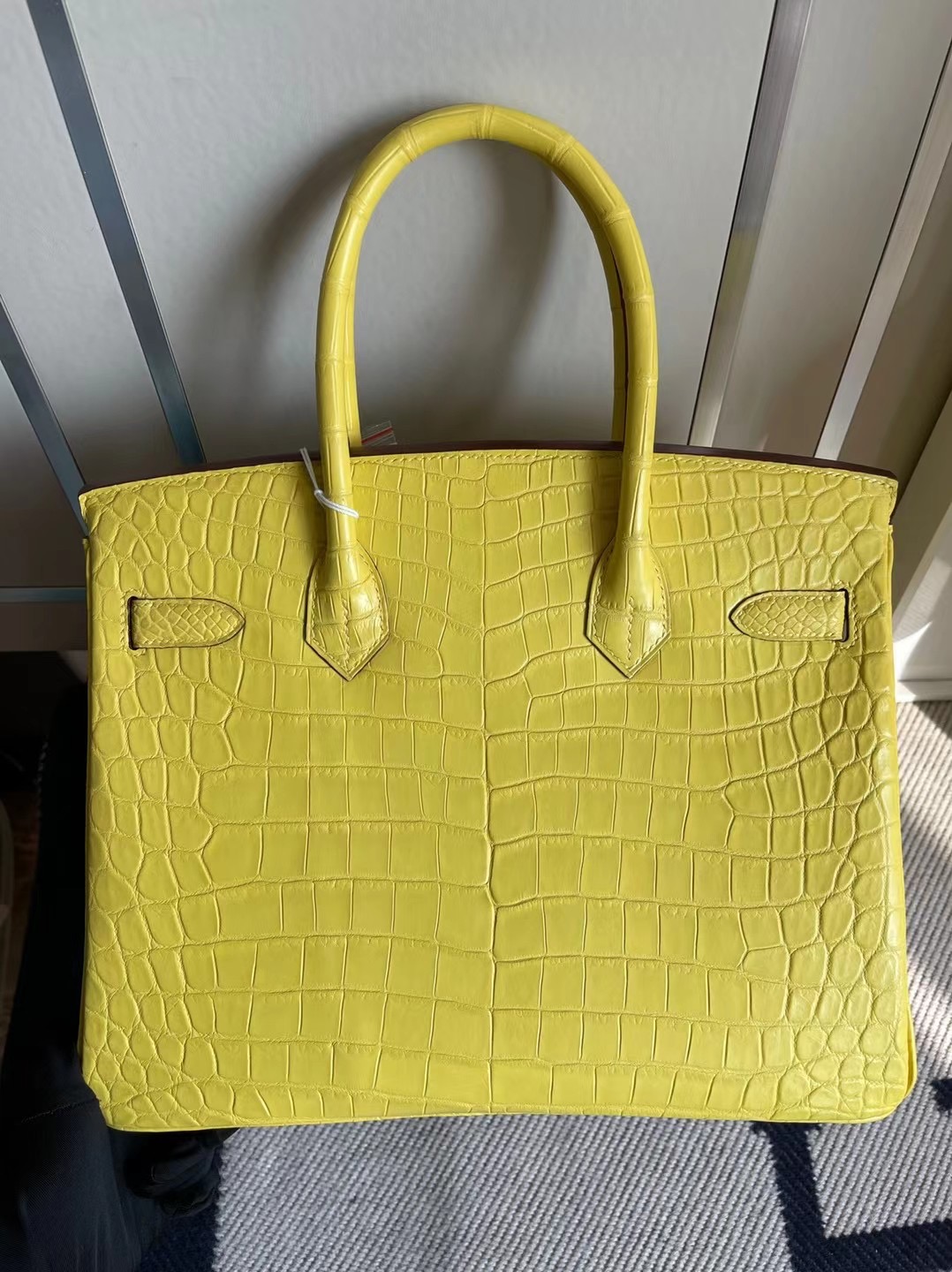 愛馬仕鉑金包包價格 Hermes Birkin 30cm 9R Lime 檸檬黃 面尼羅鱷魚 金扣