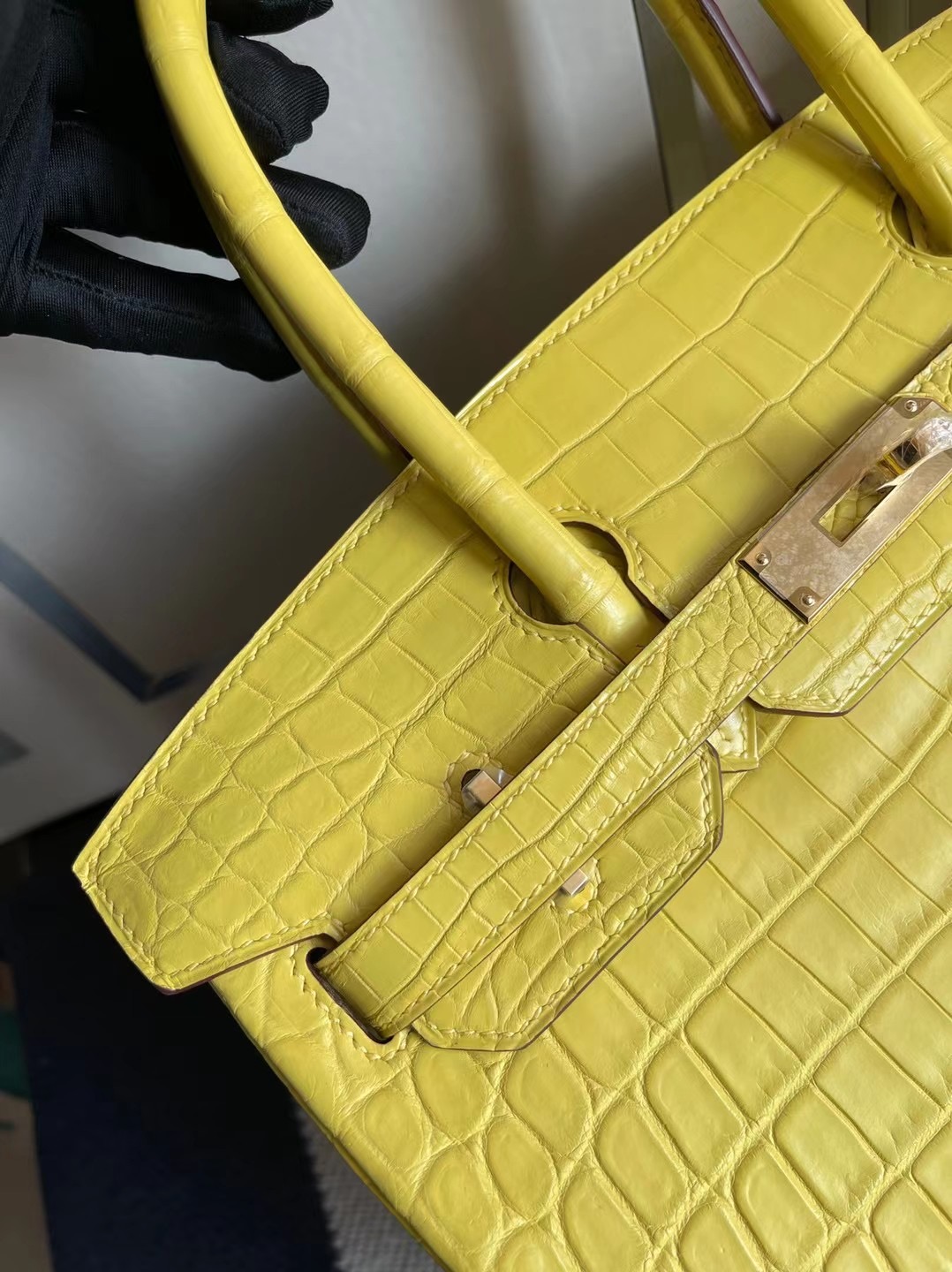 愛馬仕鉑金包包價格 Hermes Birkin 30cm 9R Lime 檸檬黃 面尼羅鱷魚 金扣