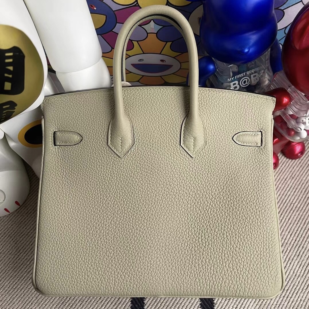 愛馬仕包包正品價格圖片 Hermes Birkin 25cm Q1 Sauge 鼠尾草綠 全手工蜜蠟線縫製