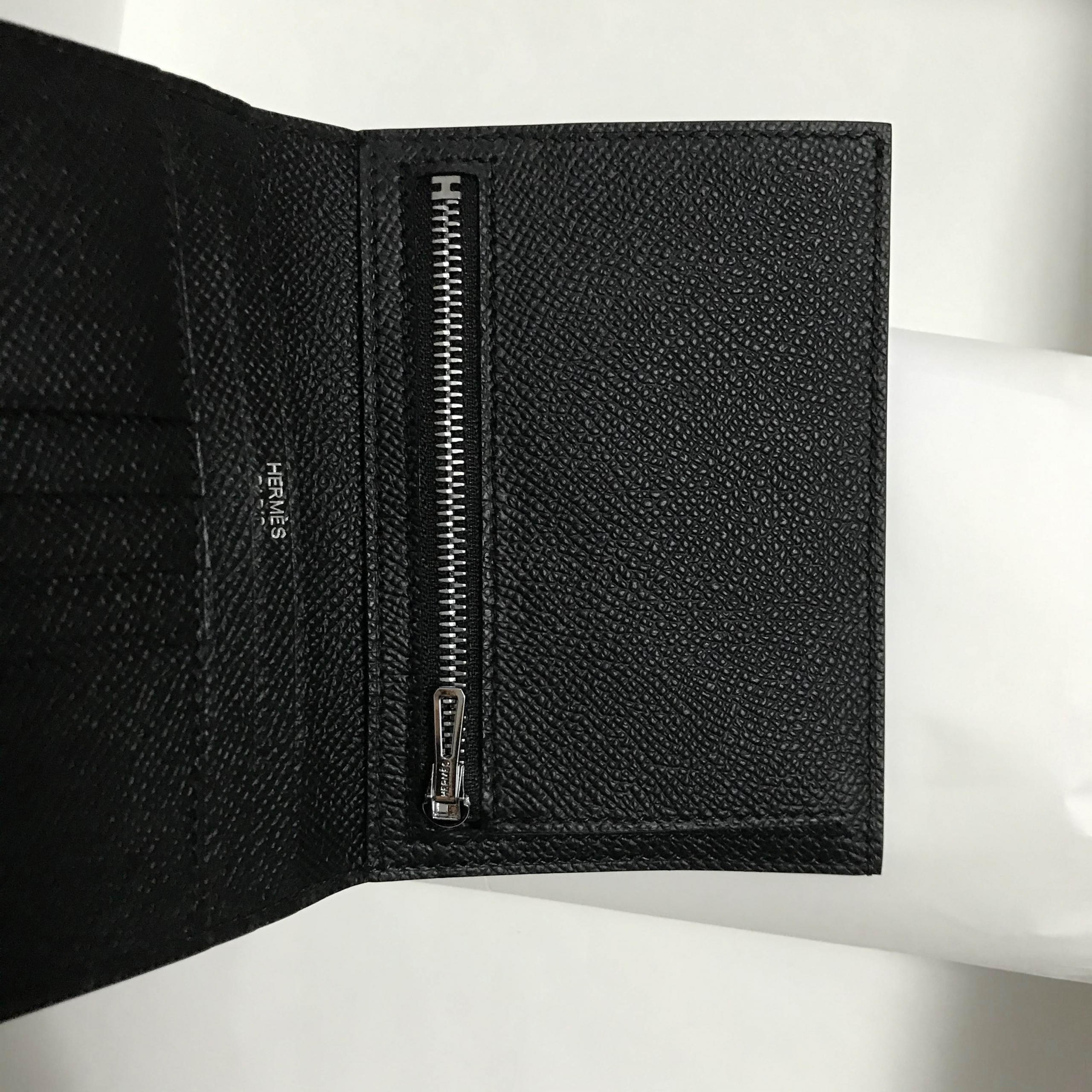 Hermes Bearn compact wallet Mississippiensis alligator and Epsom 短錢包