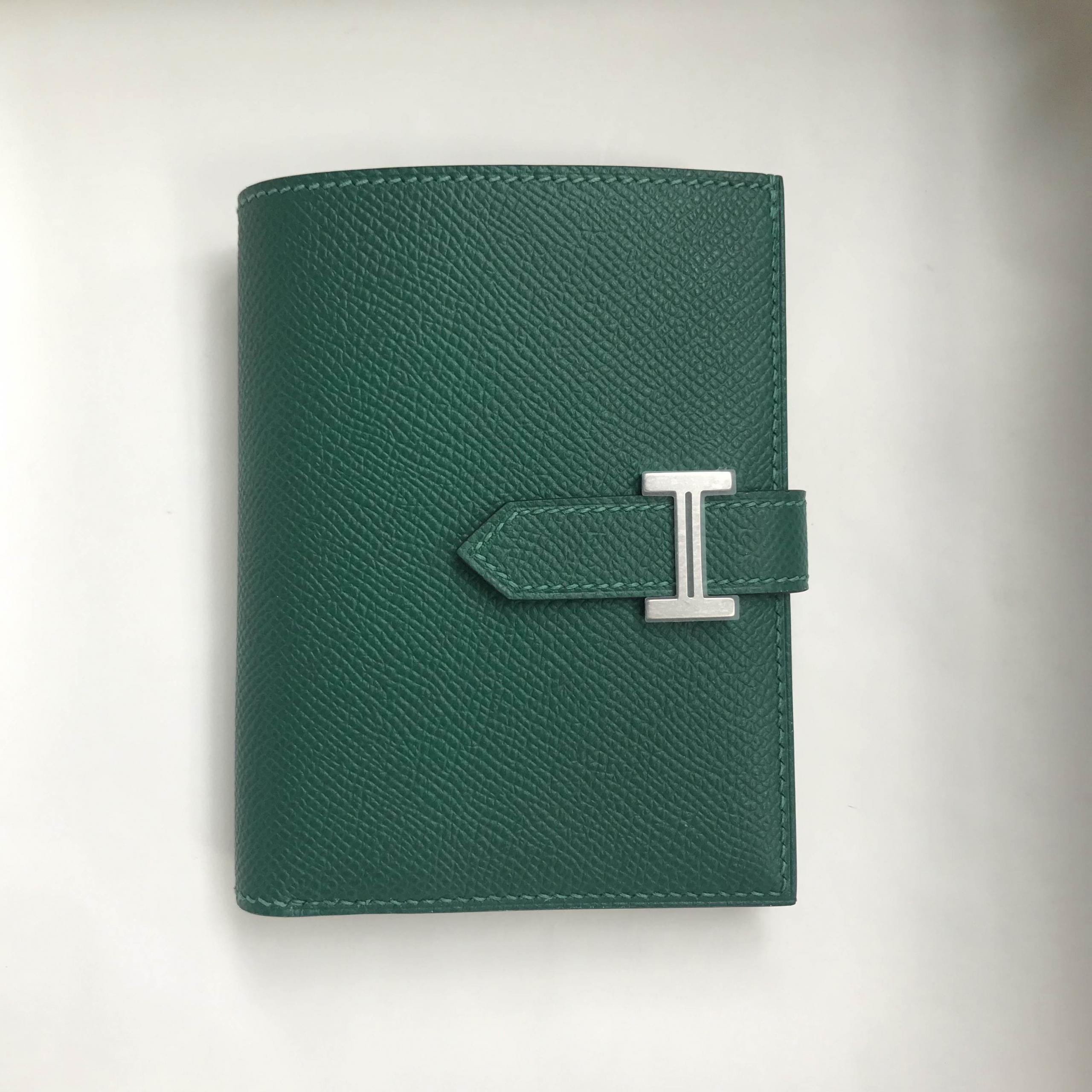 Hermes Bearn compact wallet Epsom 小牛皮短錢包 Z6 Malachite 孔雀綠