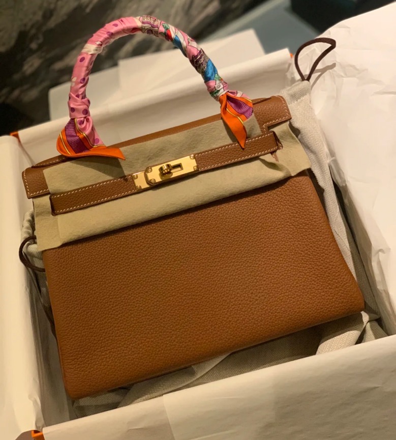 Vietnam Hanoi Hermes kelly 28cm Togo 37 Glod 金棕色 全手工蜜蠟線縫製