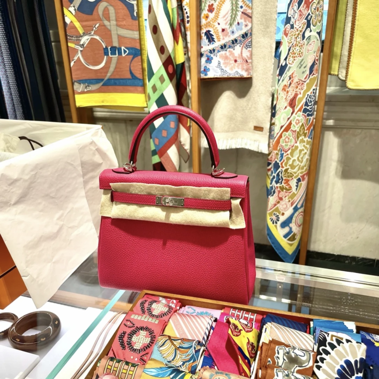 Hermes Kelly 25cm Togo CK90 Framboise 覆盆子粉色 接受定製