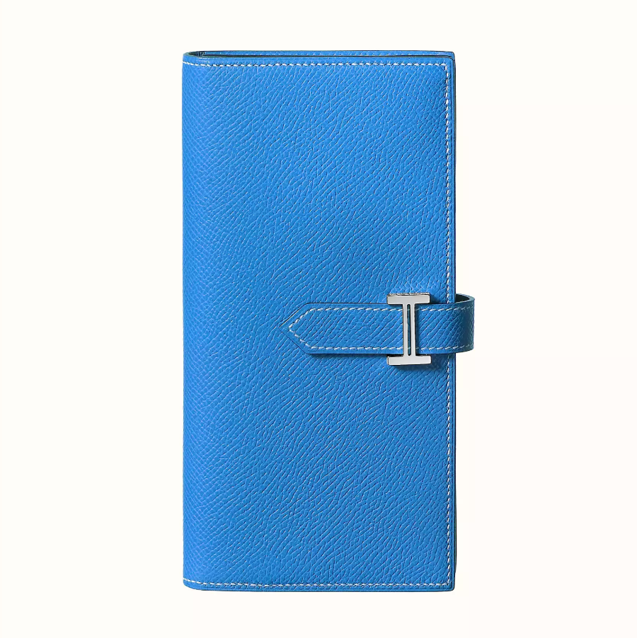 愛馬仕馬來西亞價格 Hermès Bearn wallet Epsom B3 Bleu Zanzibar