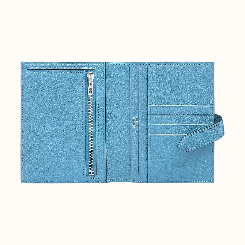 香港愛馬仕短款錢包價格 Hermes Bearn Short style wallet Mysore Celeste