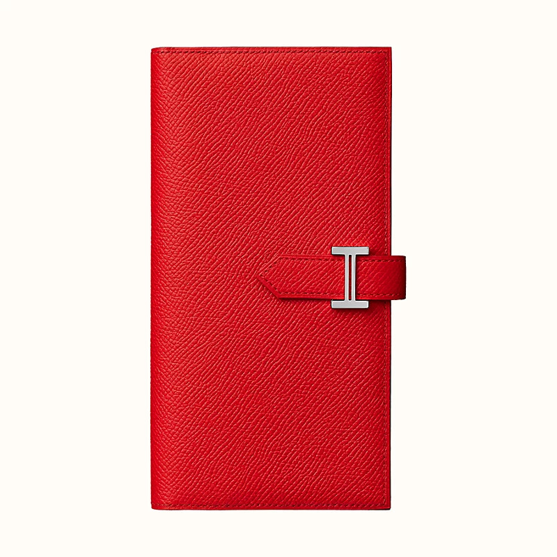 愛馬仕長款式雙色錢包 Hermes Bearn wallet Rouge de coeur Rose Extrême