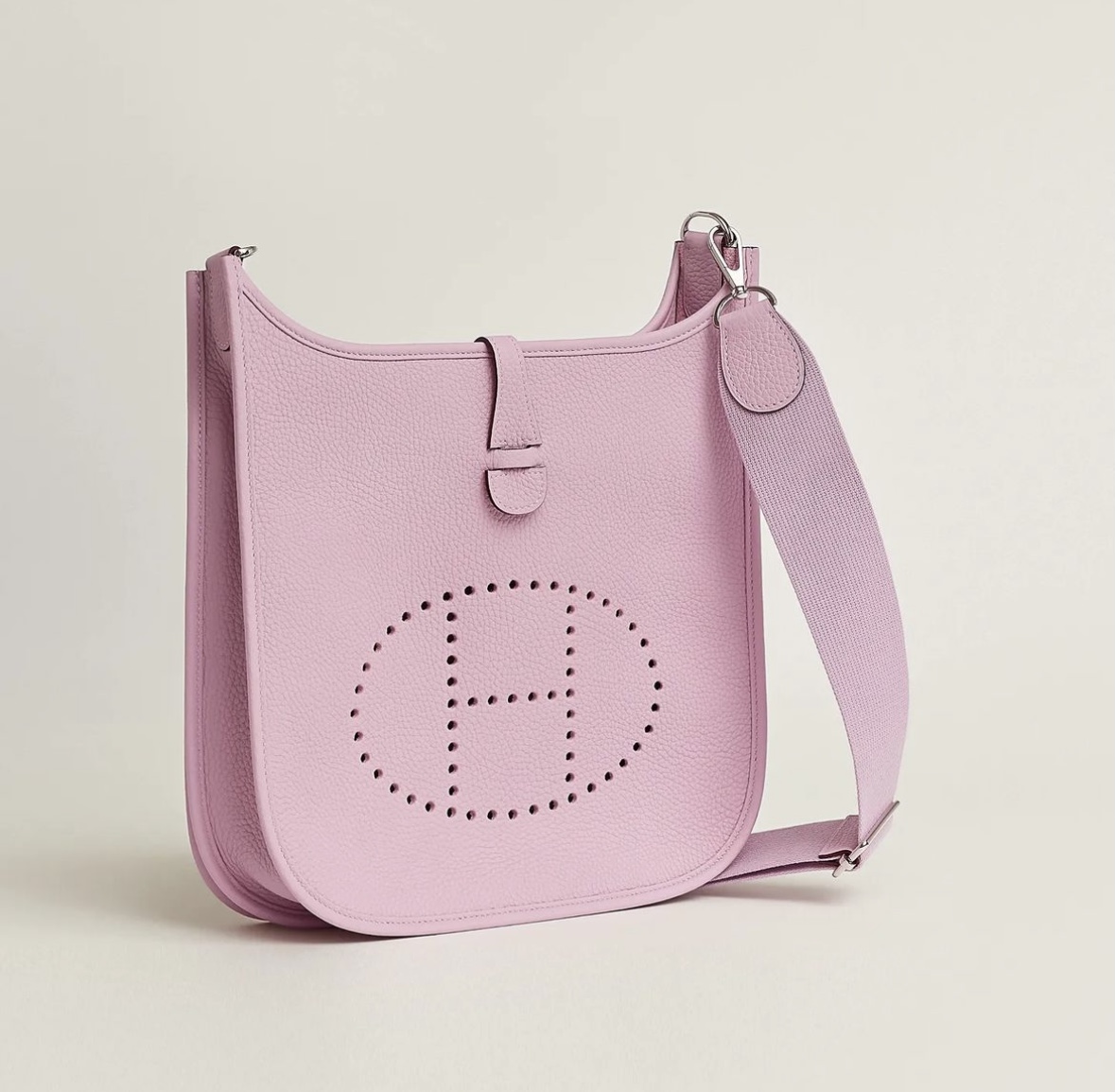 Hermès Evelyne III 29 bag CKX9 Mauve Sylvestre Clemence