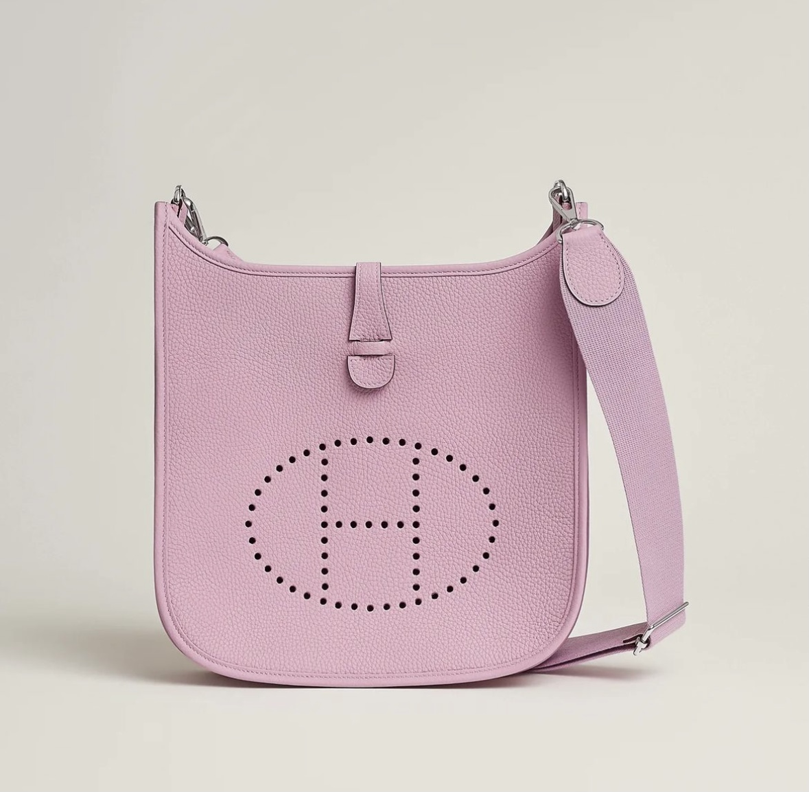 Hermès Evelyne III 29 bag CKX9 Mauve Sylvestre Clemence