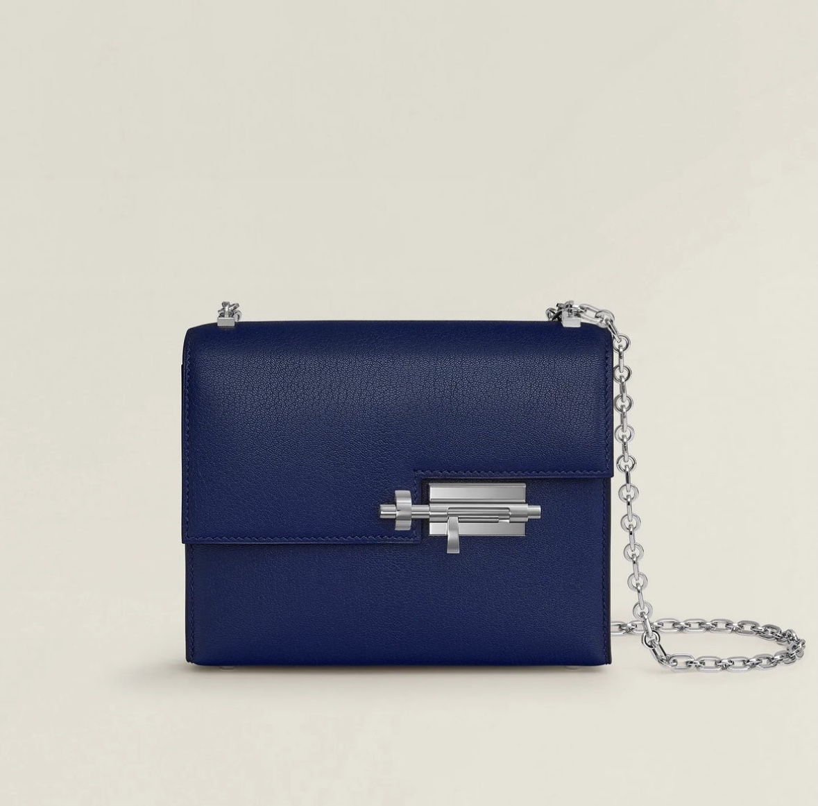 愛馬仕插銷包官網多少錢 Hermès Verrou Chaîne Mini Bag Bleu Saphir
