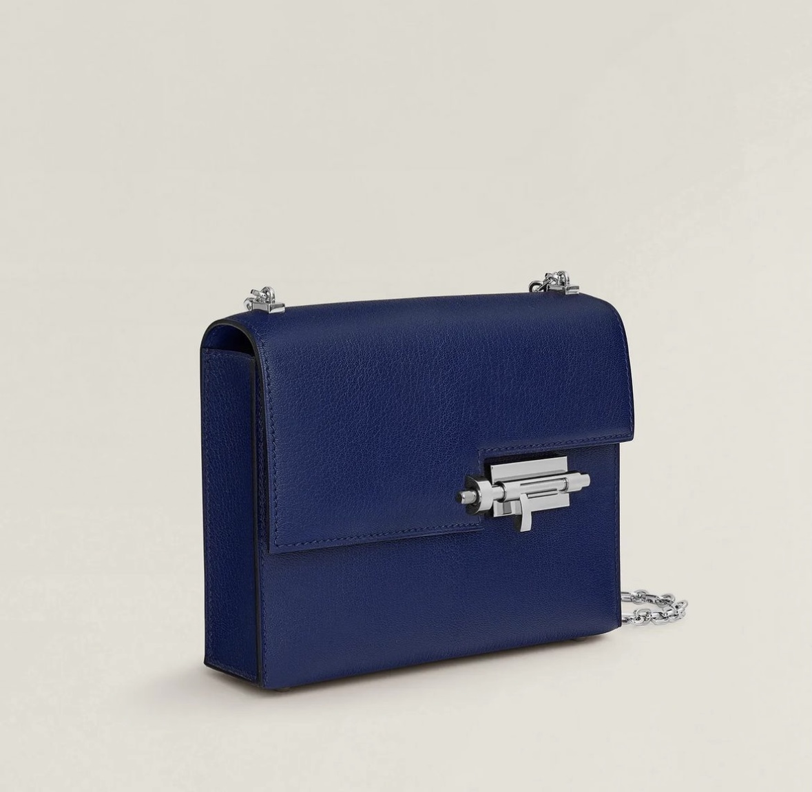 愛馬仕插銷包官網多少錢 Hermès Verrou Chaîne Mini Bag Bleu Saphir