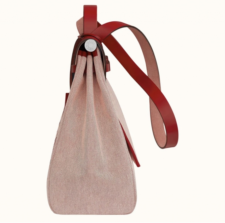 Korea Hermès Pégase Pop Herbag Zip 39 Retourné Bag Toile H/Hunter