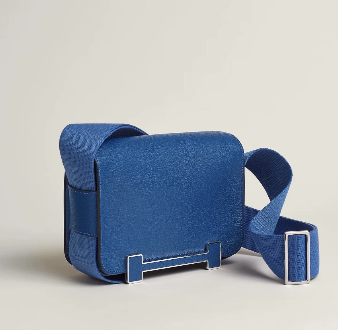 愛馬仕木屐包什麽時候上市的 Hermès Geta bag Chevre Mysore Bleu Hydra