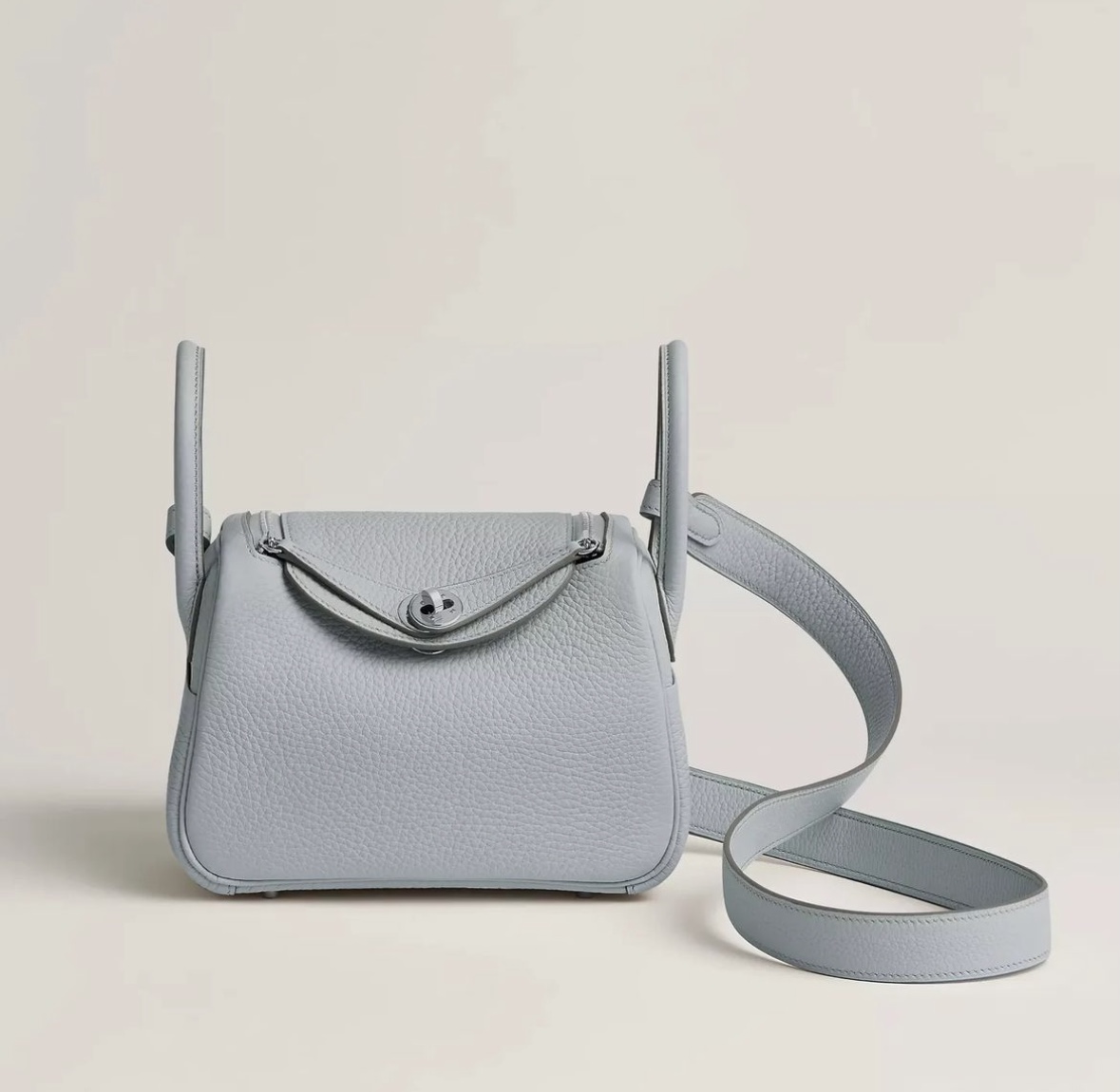 愛馬仕琳迪包最新款 女包價格與圖片 Hermès Lindy mini Bleu Pâle Clemence