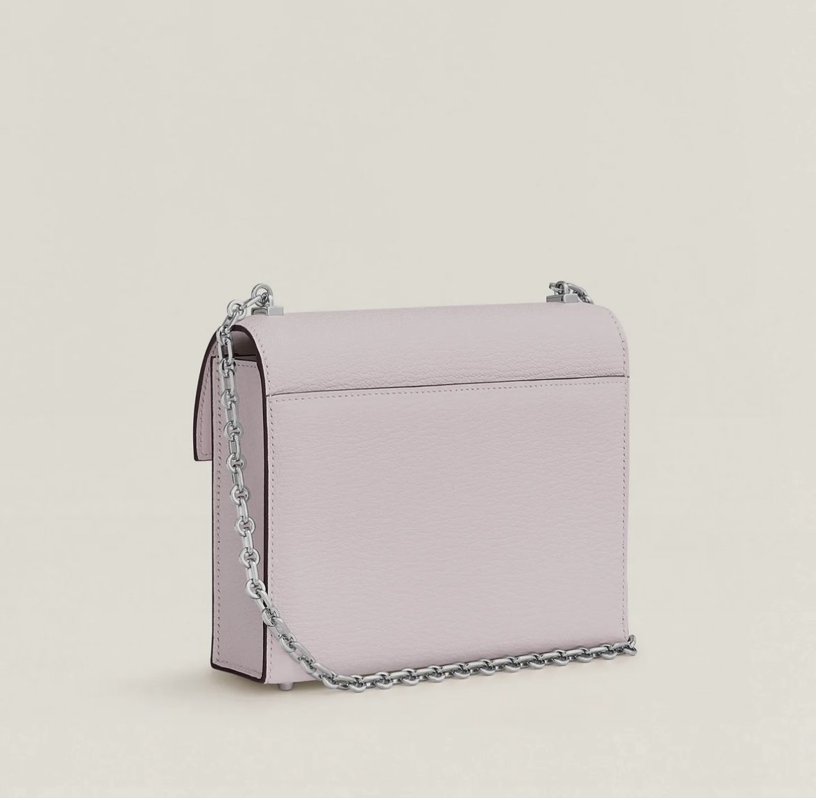 愛馬仕女包價格與圖片最新款大全 Hermès Verrou Chaine mini CK09 Mauve Pâle