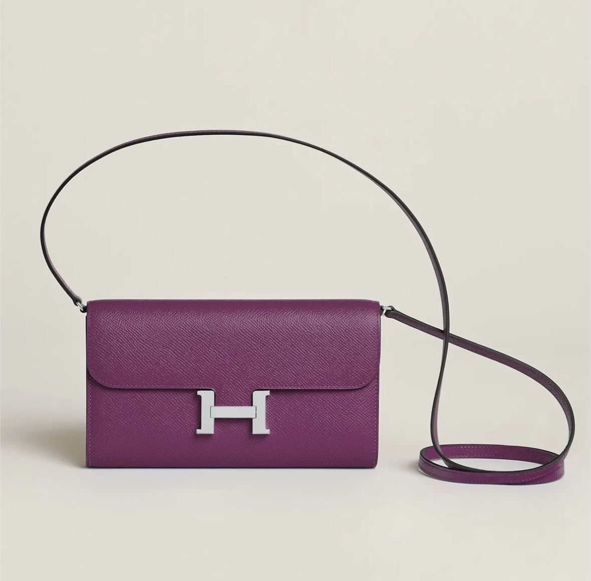 愛馬仕康康錢包刻印 Hermès Constance Long To Go wallet Anémone Epsom
