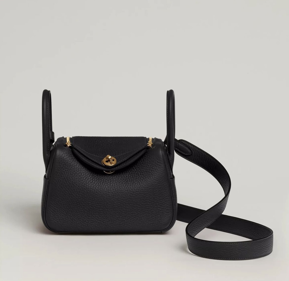 愛馬仕迷你琳迪黑金好看嗎 Hermès Lindy mini bag Noir Clemence