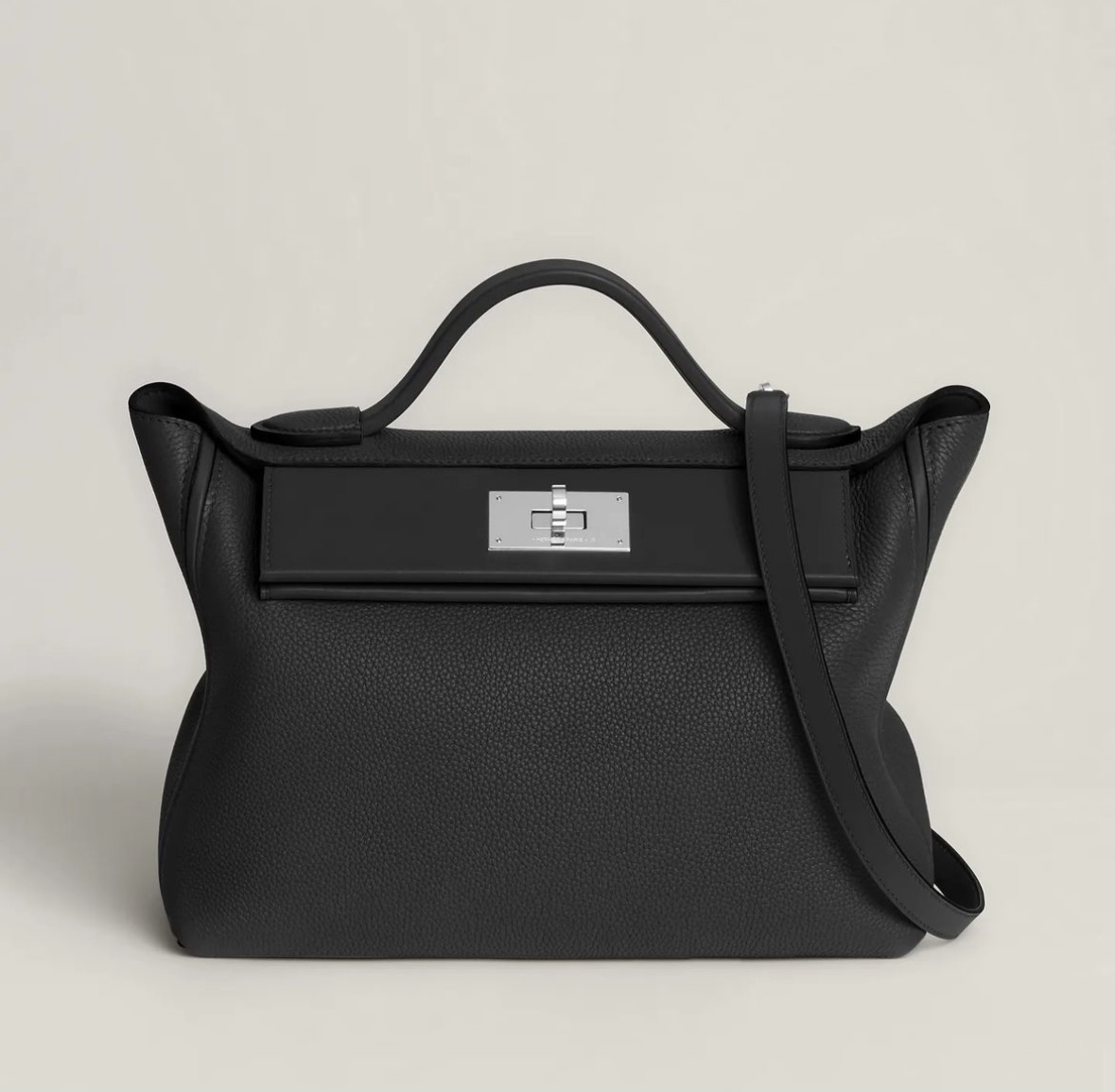 Hermès 24/24 29 bag Price and picture size Noir Maurice/Swift