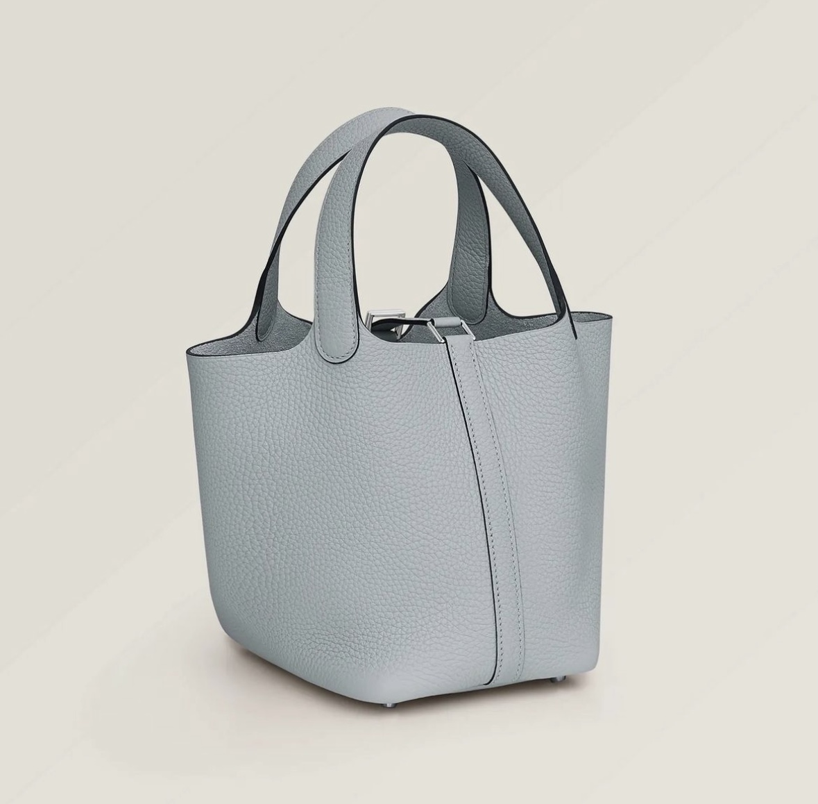 Hermès Picotin 18 Lock Bag CK08 Bleu Pâle Clemence