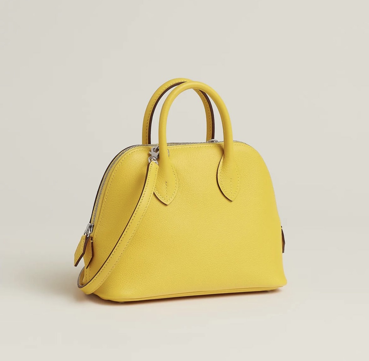 愛馬仕包包旗艦店 Hermès Bolide 1923 mini 9O Jaune de Naples Evercolor