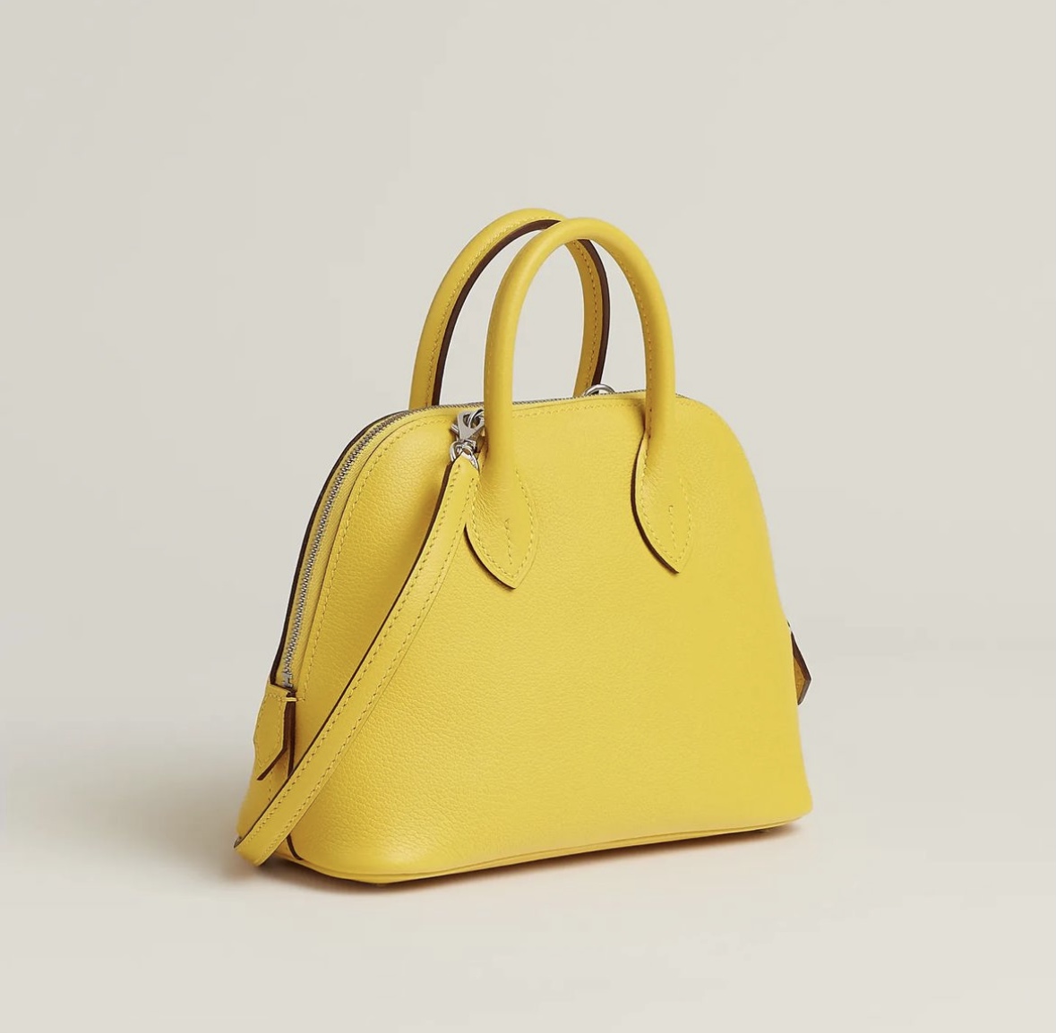 愛馬仕包包旗艦店 Hermès Bolide 1923 mini 9O Jaune de Naples Evercolor