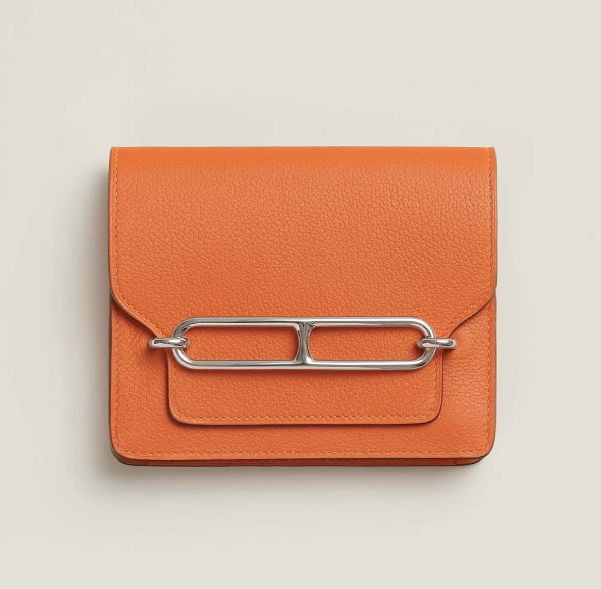 Hermès Roulis Slim Wallet CK9J Feu Evercolor
