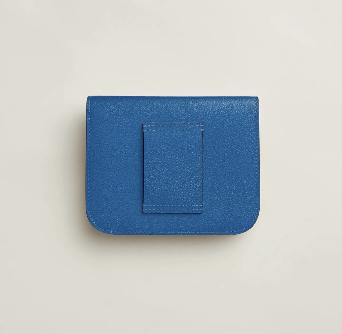 Hermès Constance Slim wallet CK71 Bleu de France Evercolor
