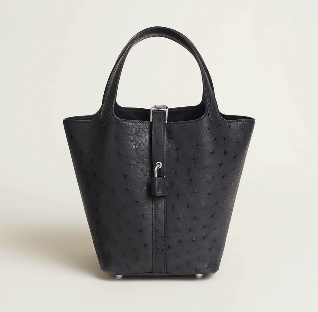 Taiwan, China hermes Picotin Lock 18 Bag Noir Ostrich priceHermès